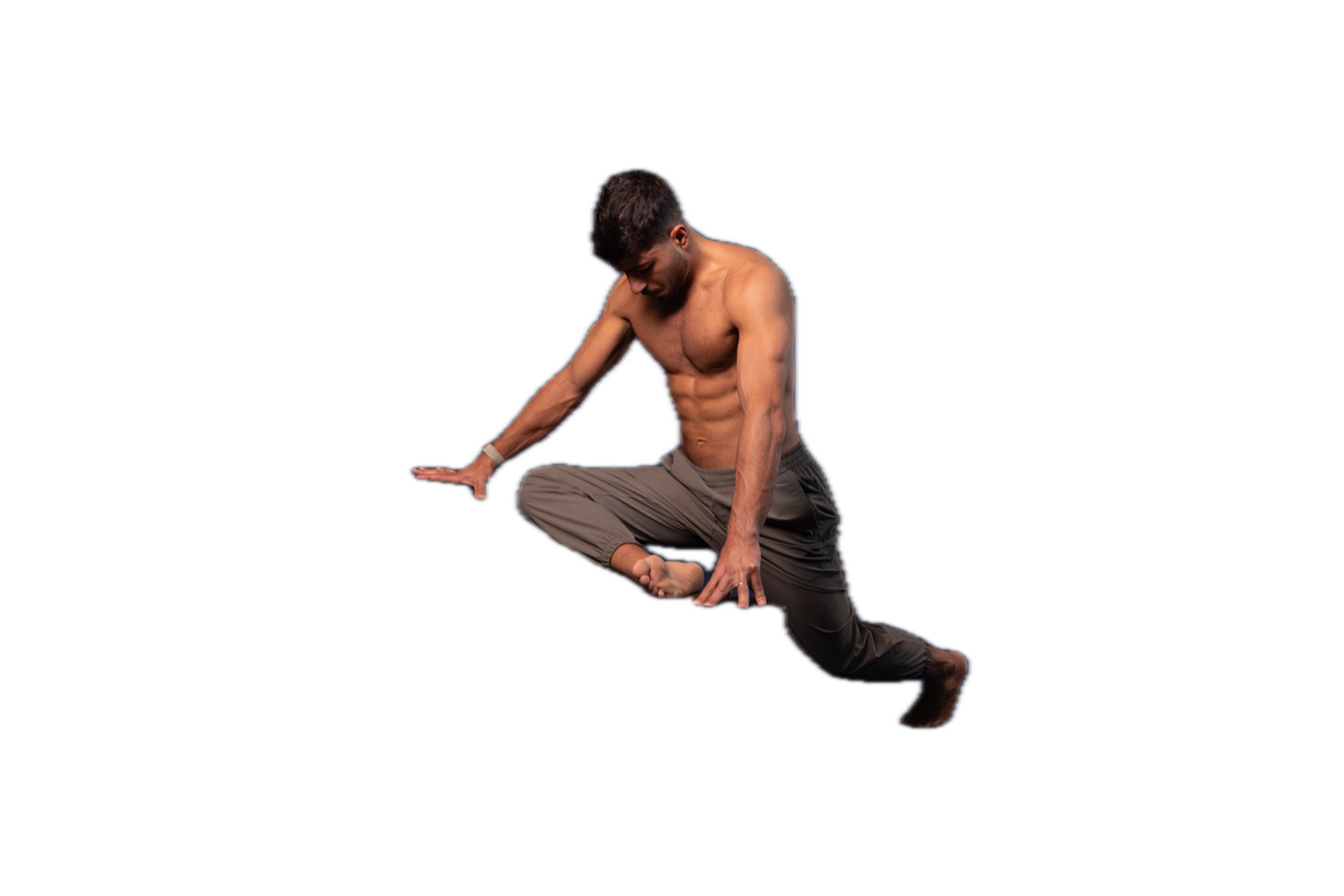 לאל לבן בתרגיל פתיחת ירך, תנוחת היונה